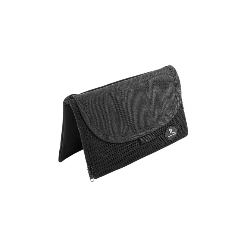 Running Buddy Buddy Pouch Fanny Pack for Women - Water-Resistant Belt Bag & Money Belt - Hands-Free Running Gear Waist Bag - Audio-Port Running Phone Holder - 5.9 x 4 in, Black - Image 1